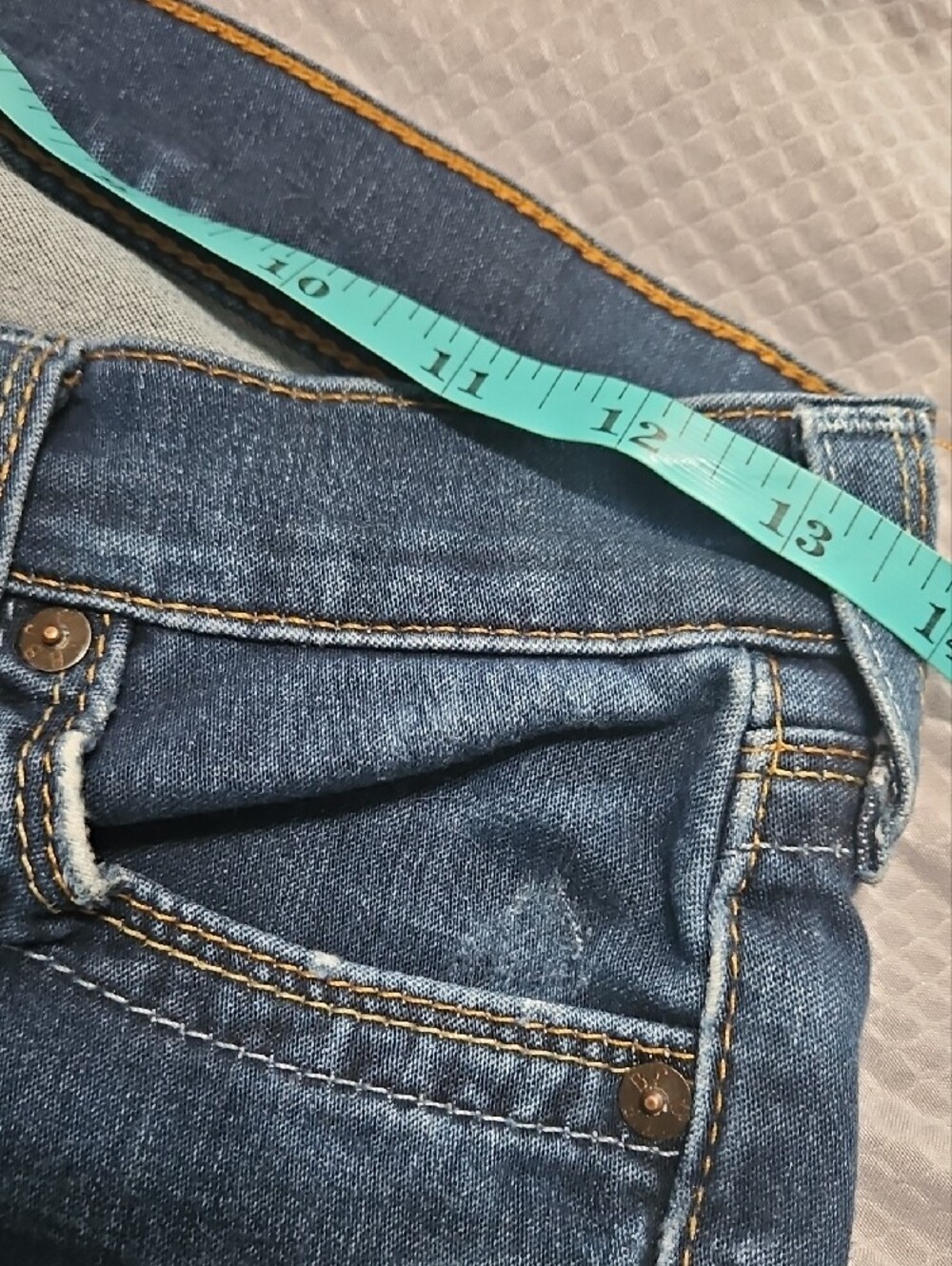 True Religion Lexi Skinny Bootcut Jeans in Dark Blue Wash Sz 27 - Picture 6 of 10